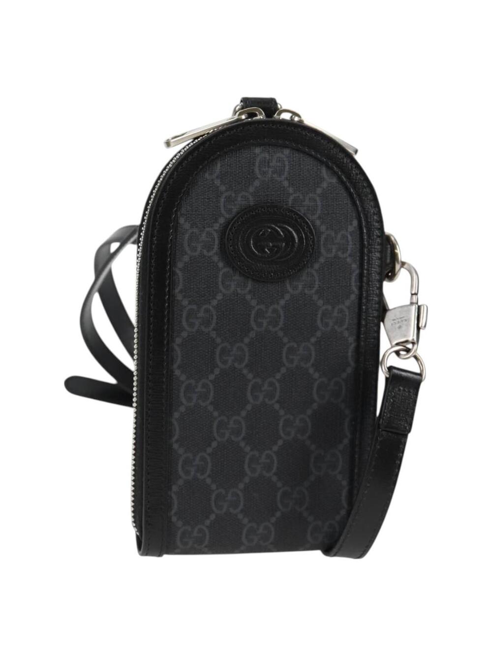 Gucci Gg Supreme Shoulder Bag Pvc Black #343997G65B